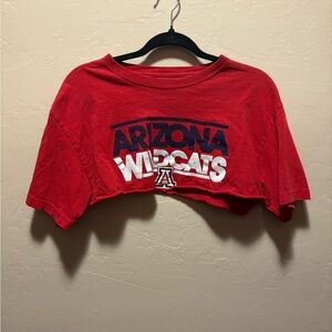 Red Arizona Wildcats Crop Top